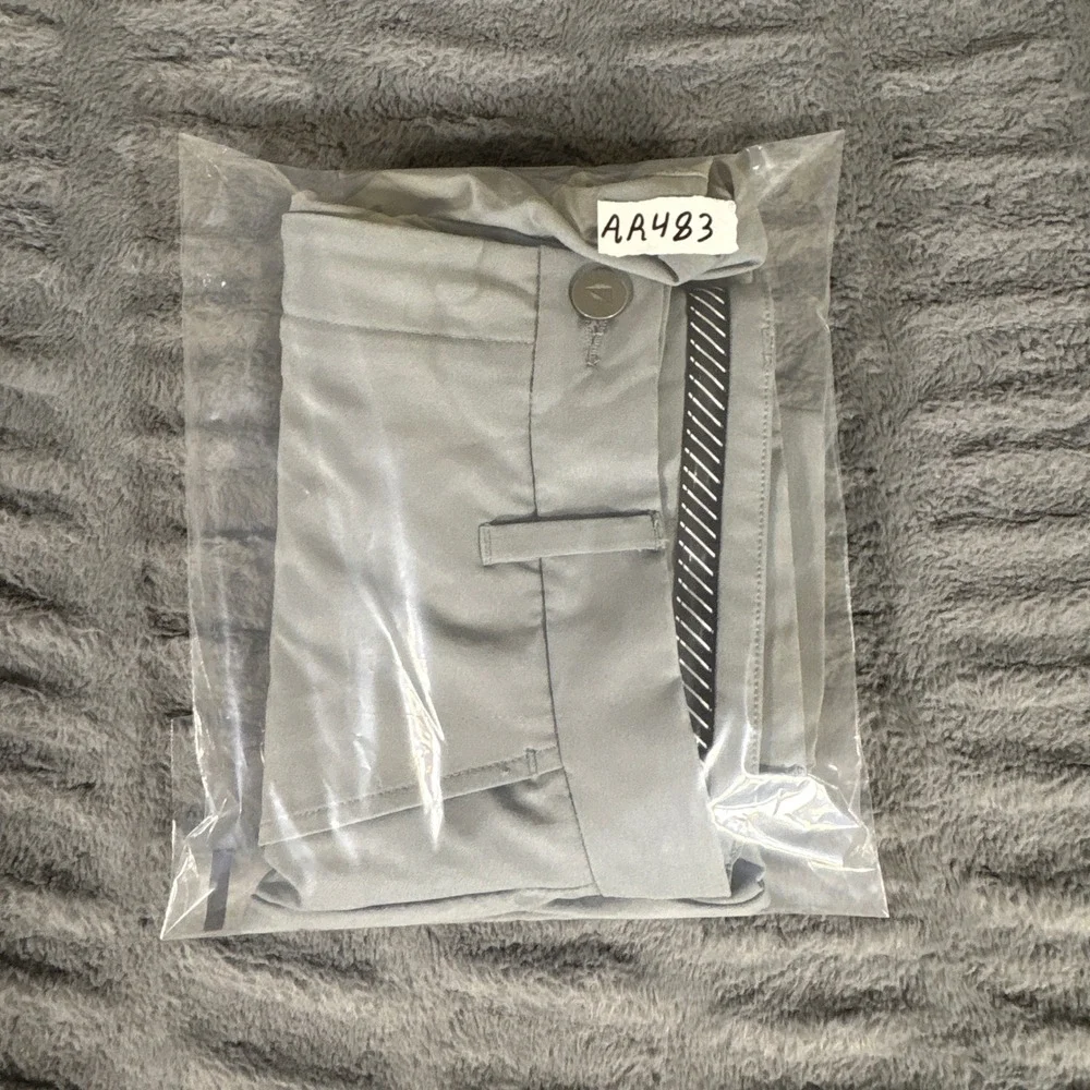 Primo Golf Mens Jogger Pants Gray 30 Short Zipper Ankle Cuffs Performance AR483